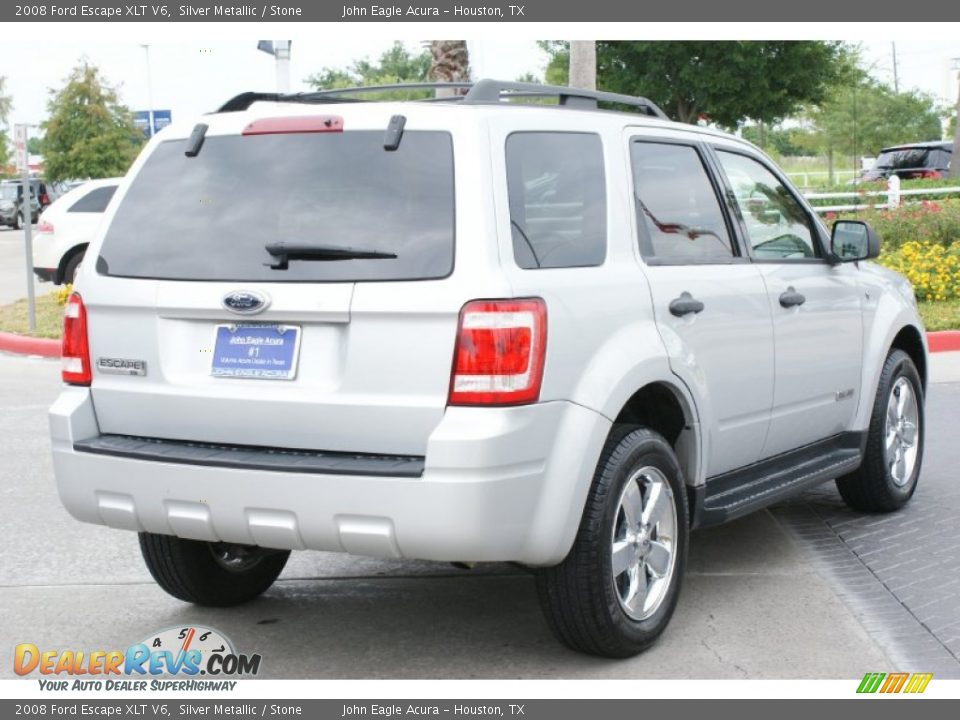 2008 Ford Escape XLT V6 Silver Metallic / Stone Photo #9