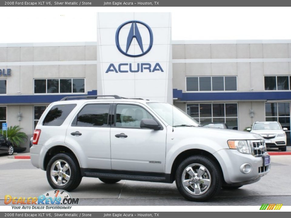 2008 Ford Escape XLT V6 Silver Metallic / Stone Photo #10