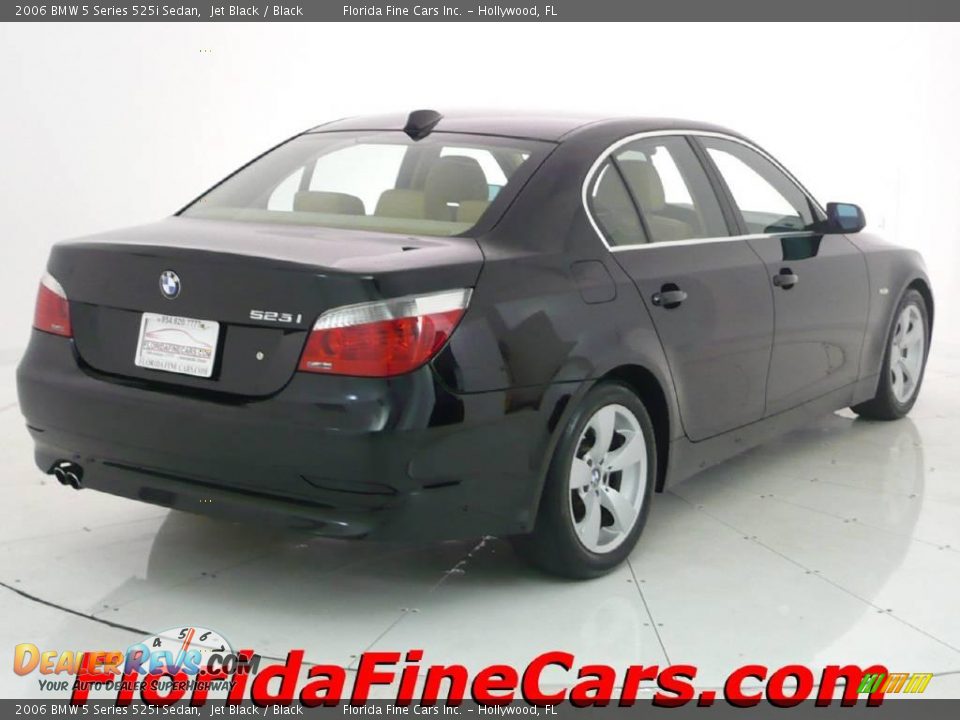 2006 BMW 5 Series 525i Sedan Jet Black / Black Photo #2