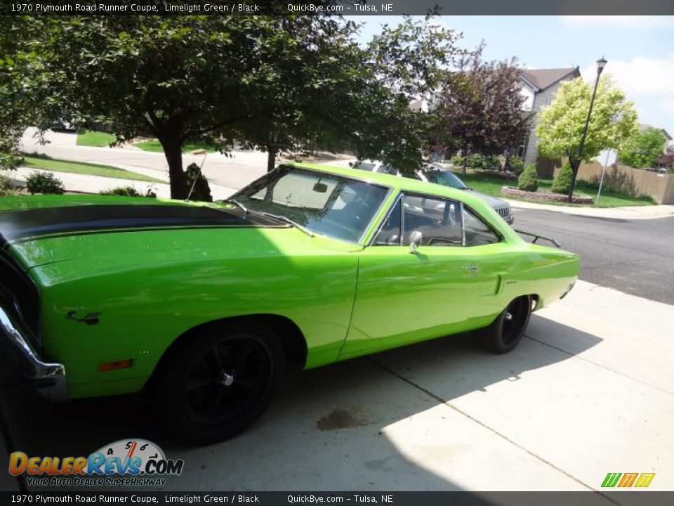 1970 Plymouth Road Runner Coupe Limelight Green / Black Photo #1