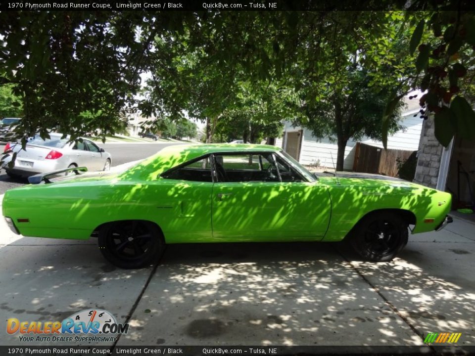 1970 Plymouth Road Runner Coupe Limelight Green / Black Photo #5
