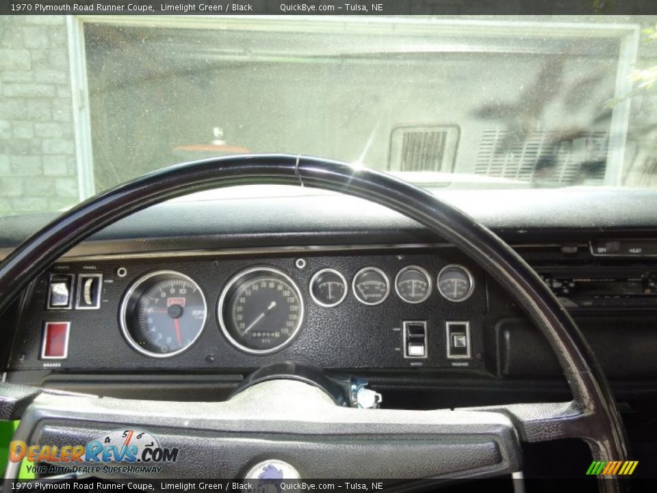 1970 Plymouth Road Runner Coupe Limelight Green / Black Photo #7