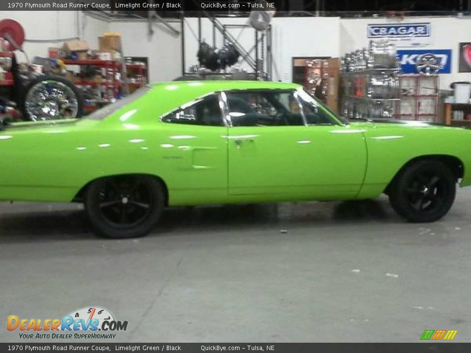 1970 Plymouth Road Runner Coupe Limelight Green / Black Photo #14