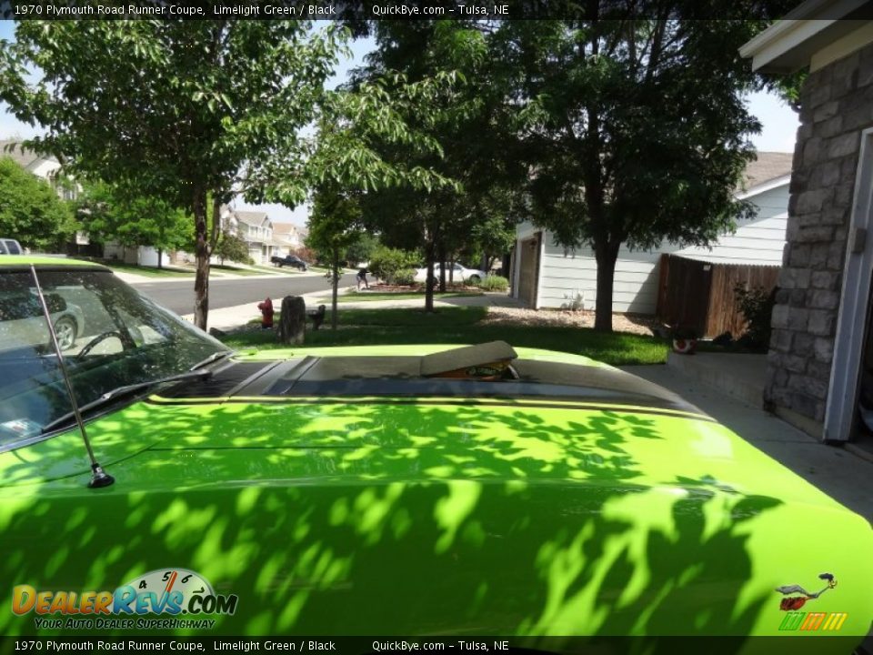 1970 Plymouth Road Runner Coupe Limelight Green / Black Photo #15