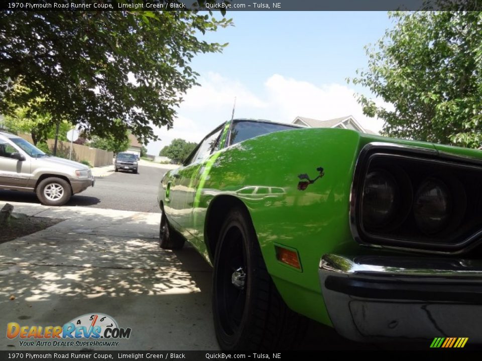 1970 Plymouth Road Runner Coupe Limelight Green / Black Photo #18