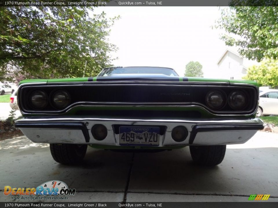 1970 Plymouth Road Runner Coupe Limelight Green / Black Photo #19