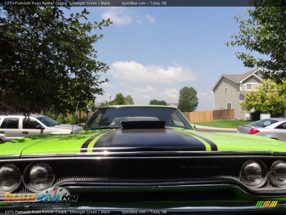 1970 Plymouth Road Runner Coupe Limelight Green / Black Photo #21