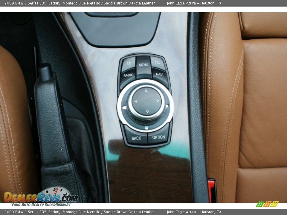 2009 BMW 3 Series 335i Sedan Montego Blue Metallic / Saddle Brown Dakota Leather Photo #34