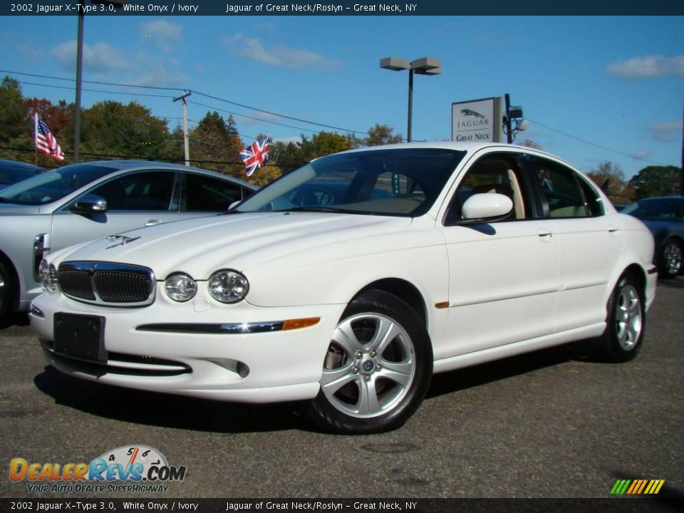 2002 Jaguar X-Type 3.0 White Onyx / Ivory Photo #1