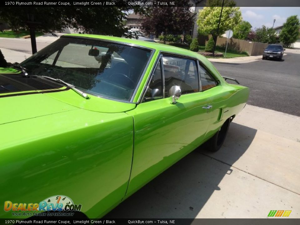 1970 Plymouth Road Runner Coupe Limelight Green / Black Photo #24