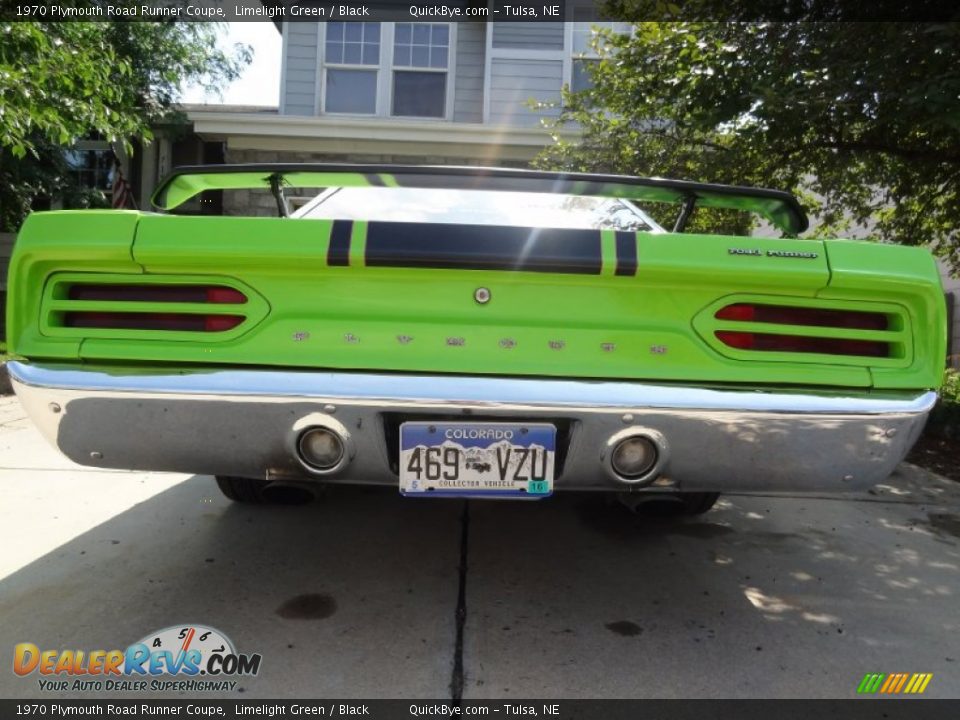 1970 Plymouth Road Runner Coupe Limelight Green / Black Photo #27