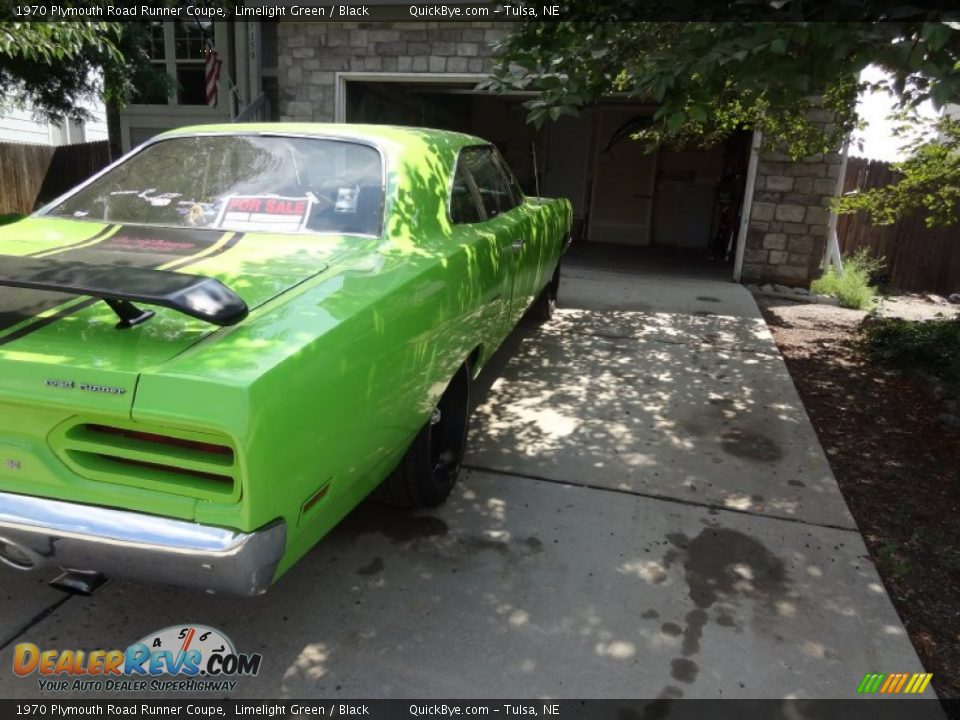 1970 Plymouth Road Runner Coupe Limelight Green / Black Photo #29