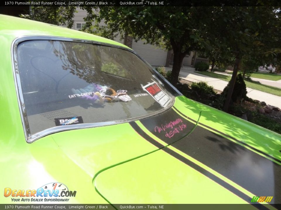 1970 Plymouth Road Runner Coupe Limelight Green / Black Photo #30