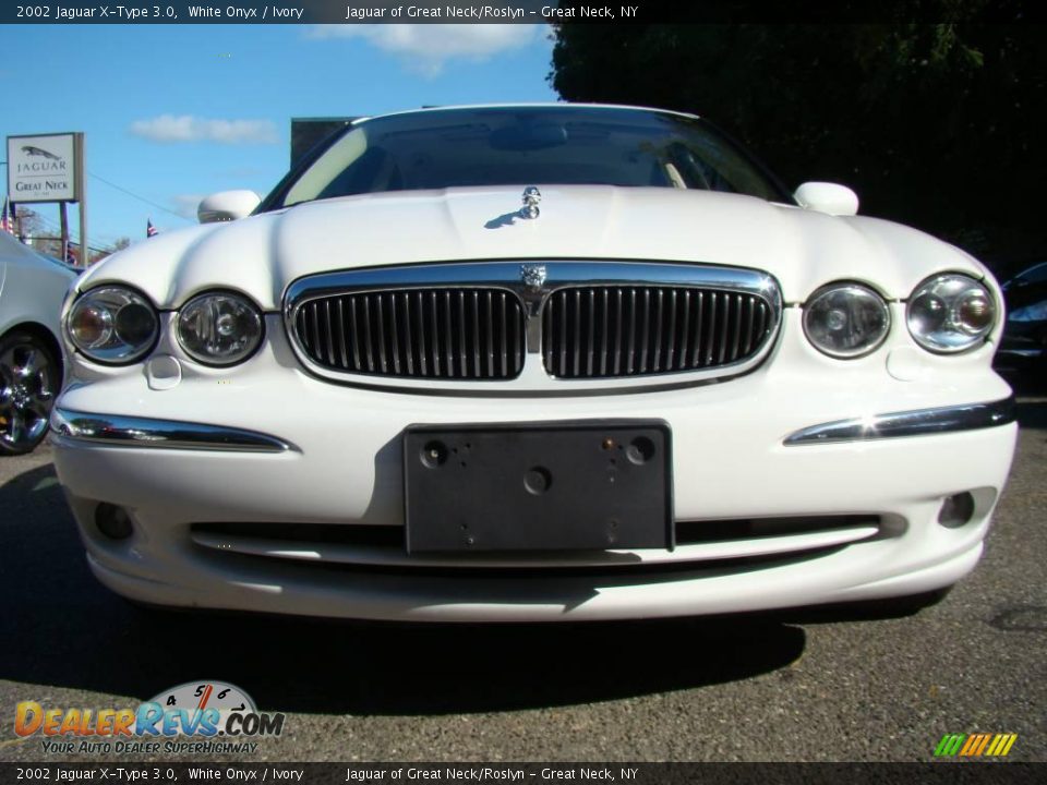 2002 Jaguar X-Type 3.0 White Onyx / Ivory Photo #7
