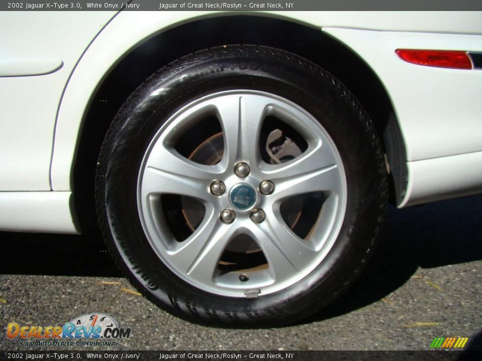 2002 Jaguar X-Type 3.0 White Onyx / Ivory Photo #8