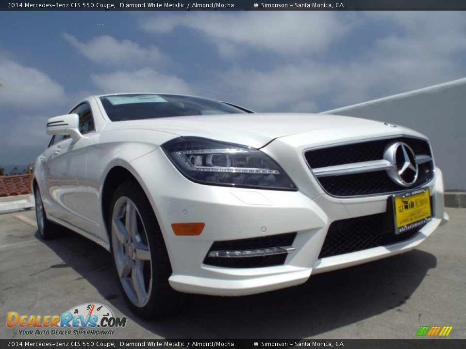 2014 Mercedes-Benz CLS 550 Coupe Diamond White Metallic / Almond/Mocha Photo #11