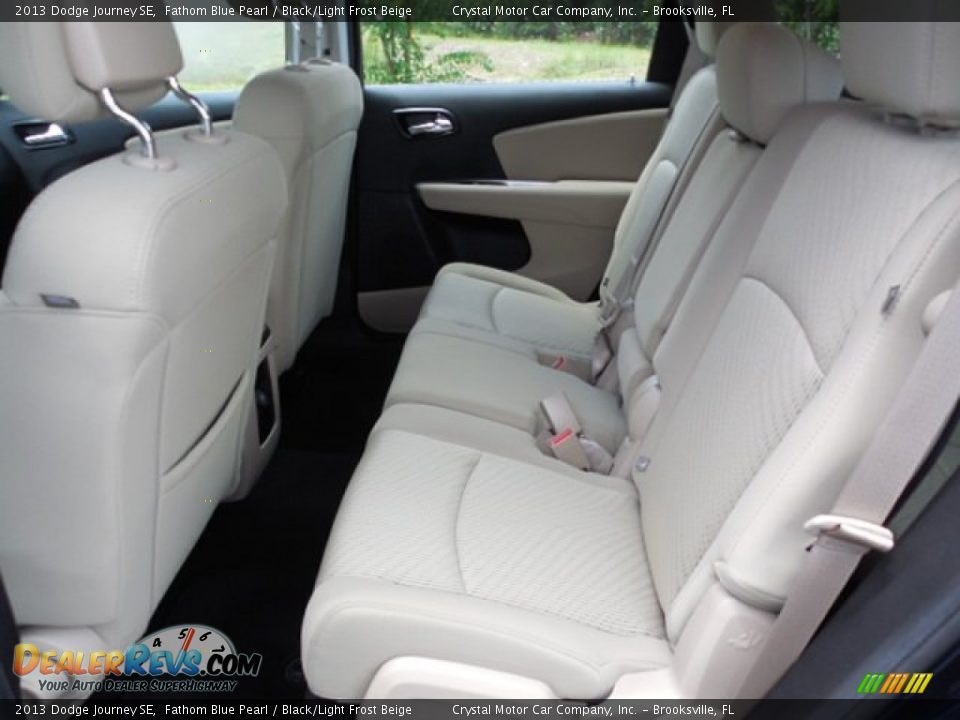 2013 Dodge Journey SE Fathom Blue Pearl / Black/Light Frost Beige Photo #5