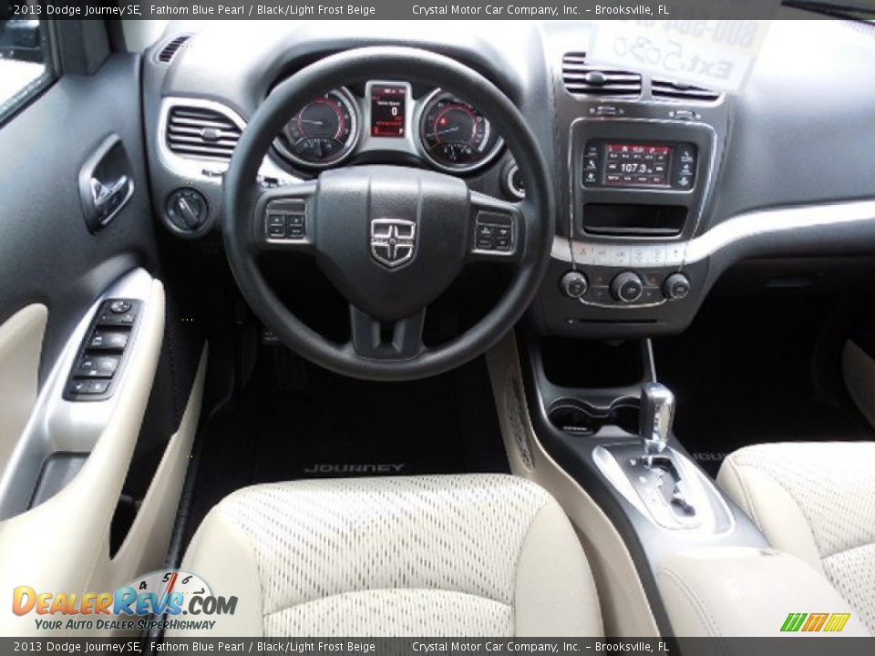 2013 Dodge Journey SE Fathom Blue Pearl / Black/Light Frost Beige Photo #6