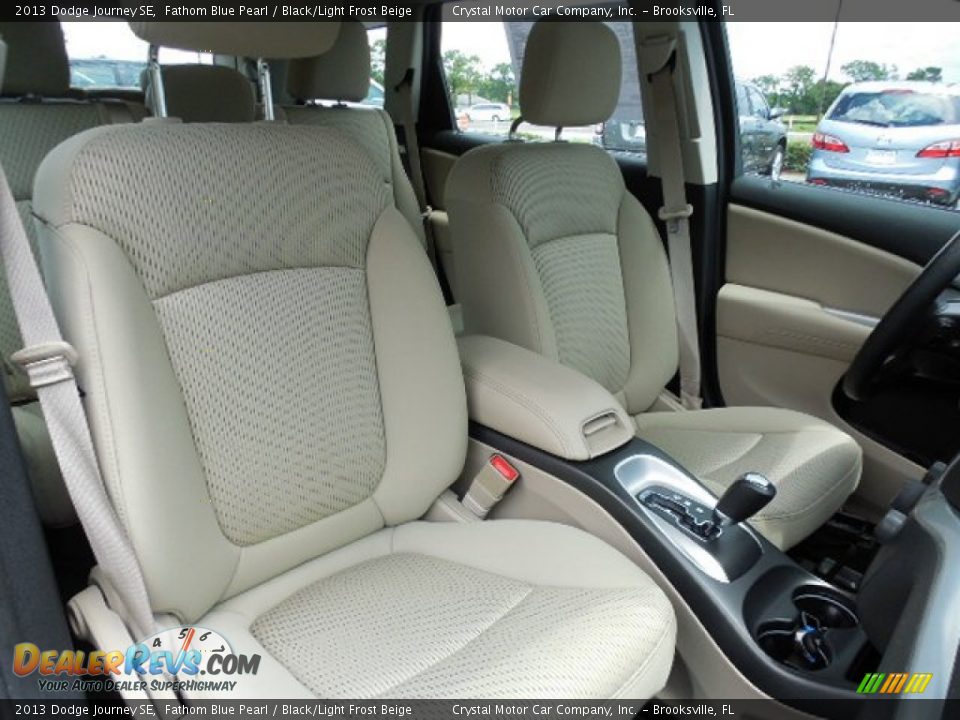 2013 Dodge Journey SE Fathom Blue Pearl / Black/Light Frost Beige Photo #13