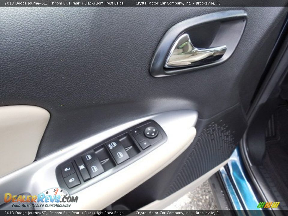 2013 Dodge Journey SE Fathom Blue Pearl / Black/Light Frost Beige Photo #18