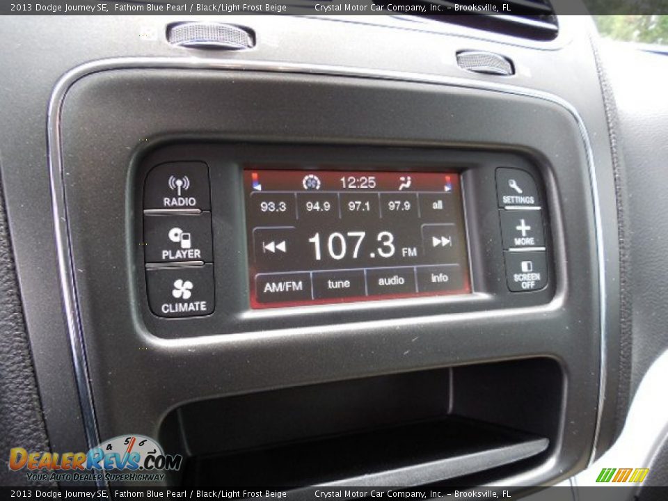 2013 Dodge Journey SE Fathom Blue Pearl / Black/Light Frost Beige Photo #20