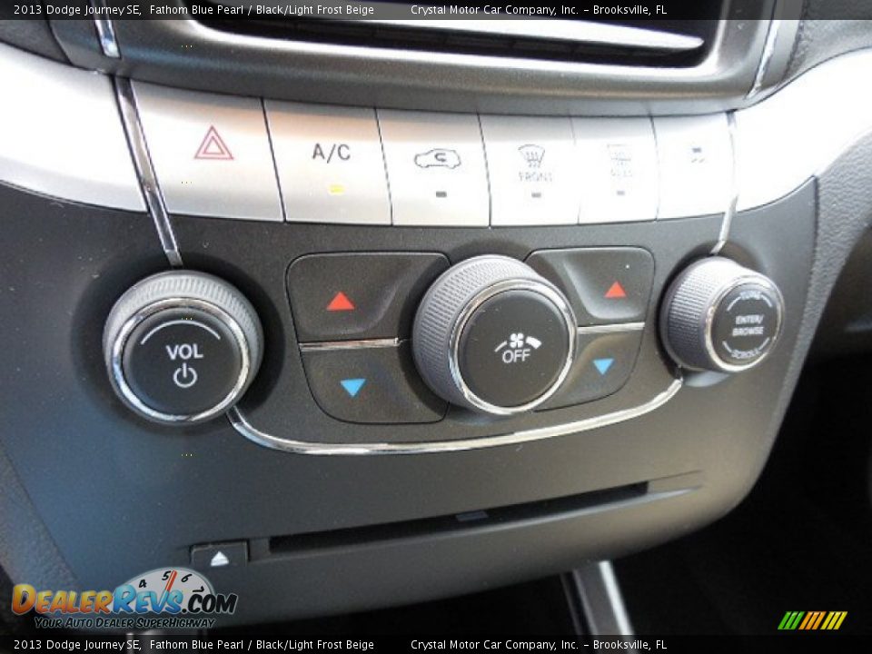 2013 Dodge Journey SE Fathom Blue Pearl / Black/Light Frost Beige Photo #21