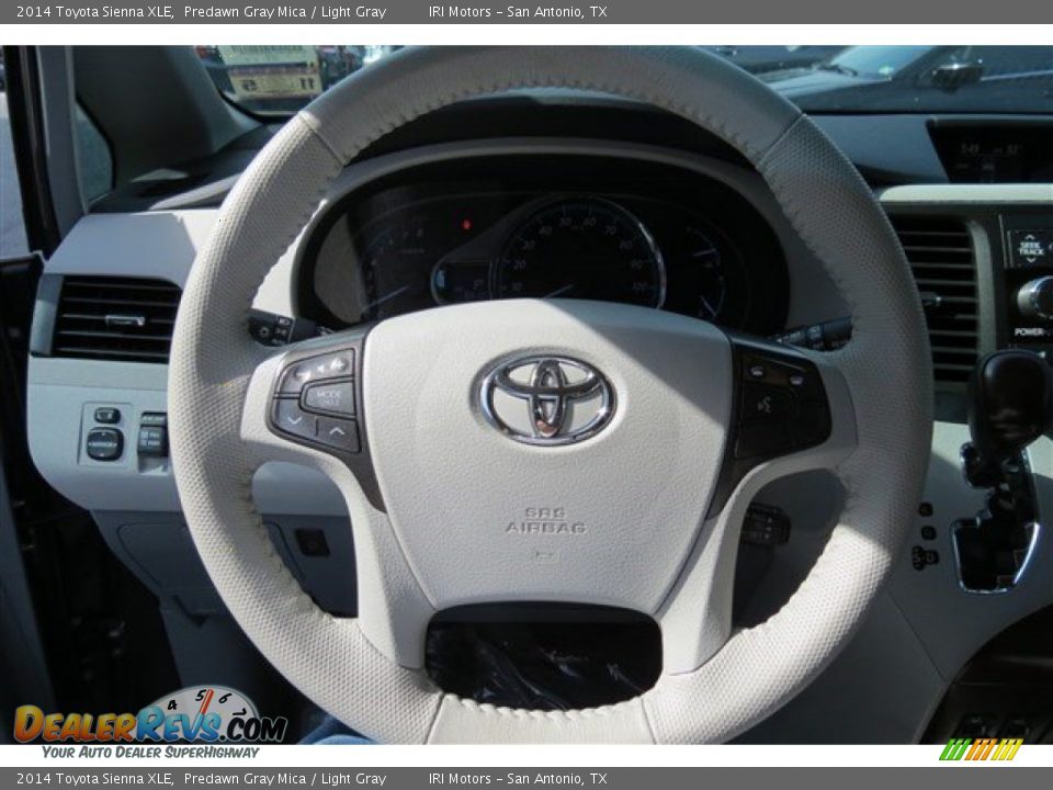 2014 Toyota Sienna XLE Predawn Gray Mica / Light Gray Photo #20