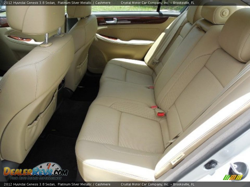 2012 Hyundai Genesis 3.8 Sedan Platinum Silver Metallic / Cashmere Photo #5