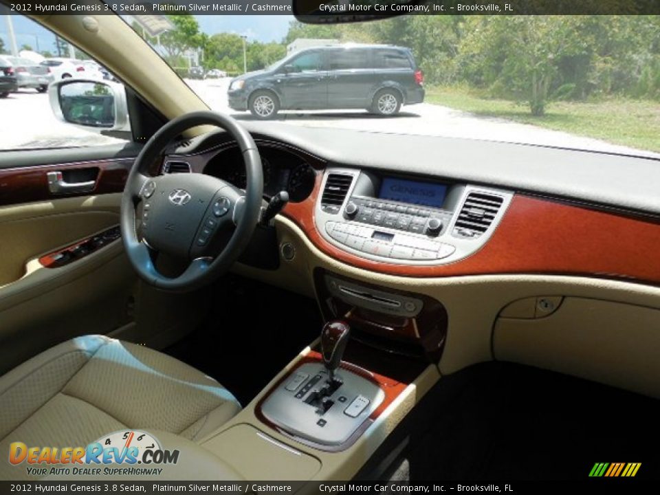 2012 Hyundai Genesis 3.8 Sedan Platinum Silver Metallic / Cashmere Photo #11