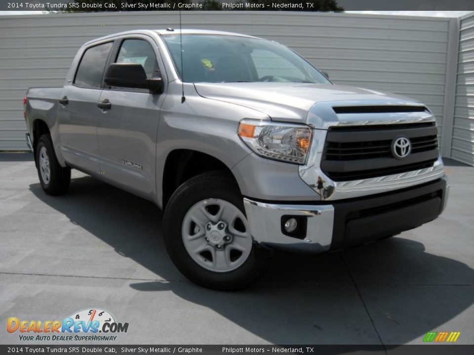 2014 Toyota Tundra SR5 Double Cab Silver Sky Metallic / Graphite Photo #2