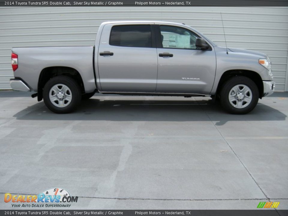 2014 Toyota Tundra SR5 Double Cab Silver Sky Metallic / Graphite Photo #3