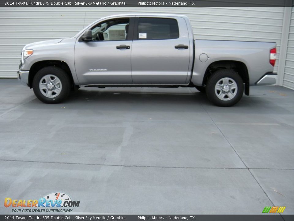 2014 Toyota Tundra SR5 Double Cab Silver Sky Metallic / Graphite Photo #6