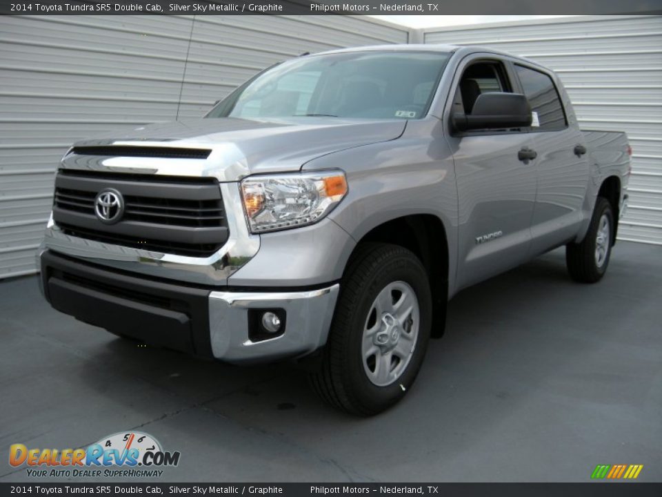2014 Toyota Tundra SR5 Double Cab Silver Sky Metallic / Graphite Photo #7