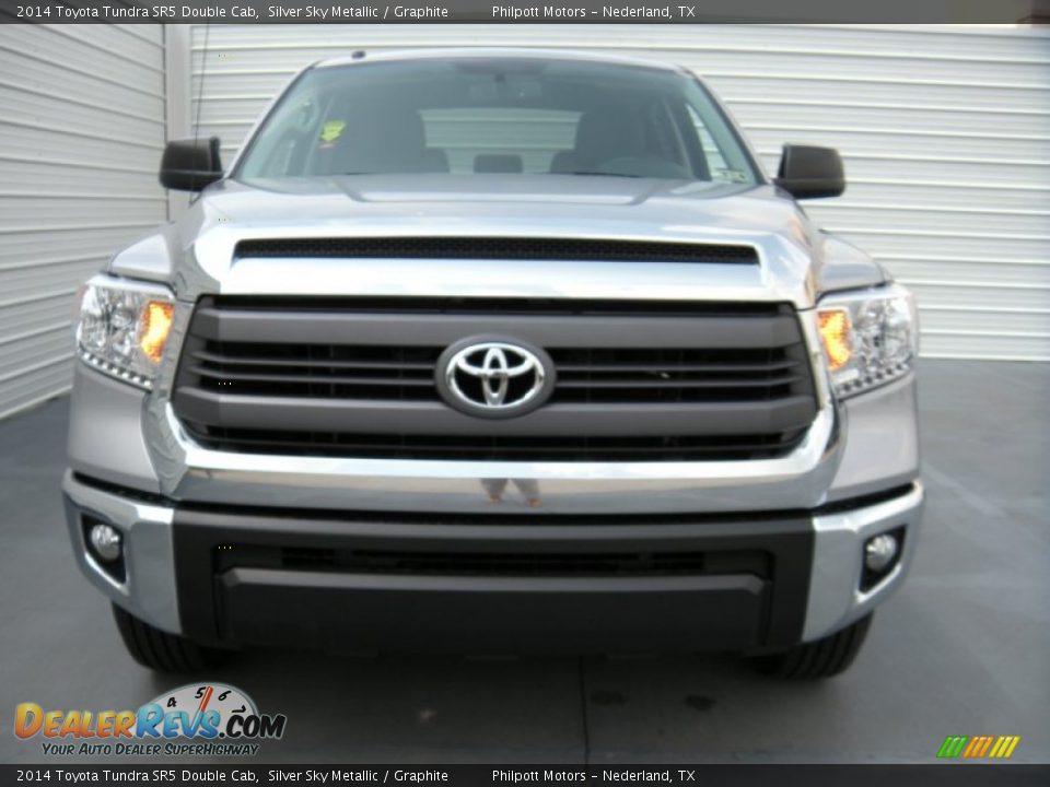 2014 Toyota Tundra SR5 Double Cab Silver Sky Metallic / Graphite Photo #8