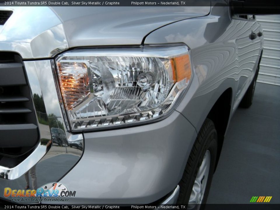 2014 Toyota Tundra SR5 Double Cab Silver Sky Metallic / Graphite Photo #9