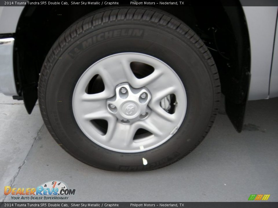2014 Toyota Tundra SR5 Double Cab Silver Sky Metallic / Graphite Photo #11