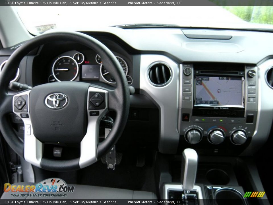 2014 Toyota Tundra SR5 Double Cab Silver Sky Metallic / Graphite Photo #25