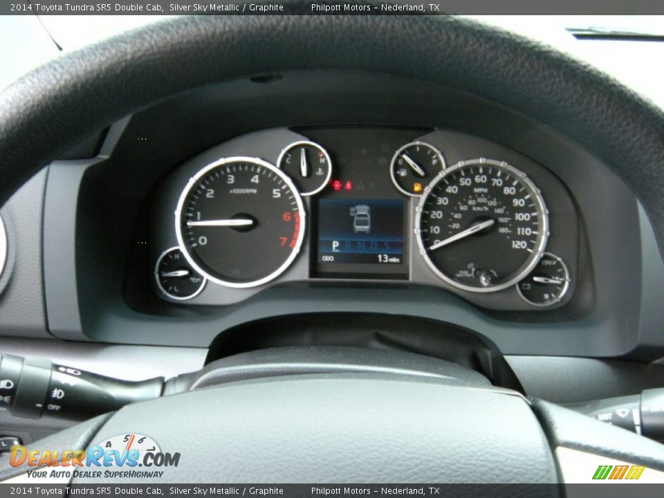 2014 Toyota Tundra SR5 Double Cab Silver Sky Metallic / Graphite Photo #31