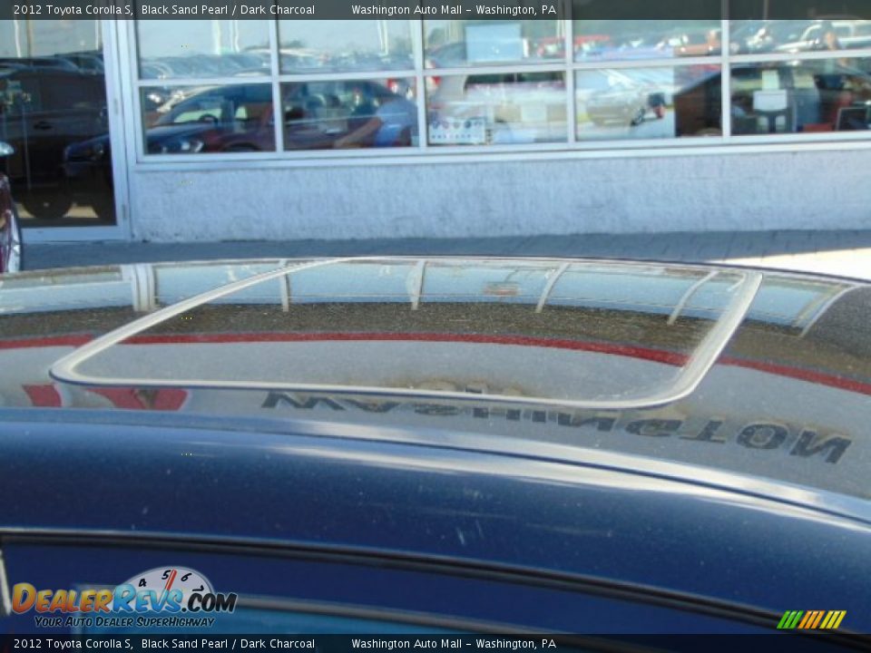 2012 Toyota Corolla S Black Sand Pearl / Dark Charcoal Photo #4