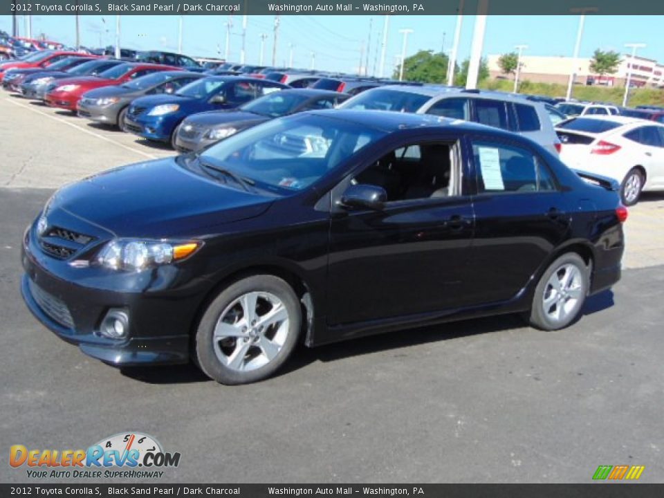 2012 Toyota Corolla S Black Sand Pearl / Dark Charcoal Photo #5
