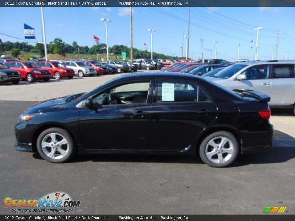 2012 Toyota Corolla S Black Sand Pearl / Dark Charcoal Photo #6