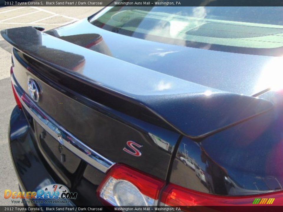 2012 Toyota Corolla S Black Sand Pearl / Dark Charcoal Photo #9