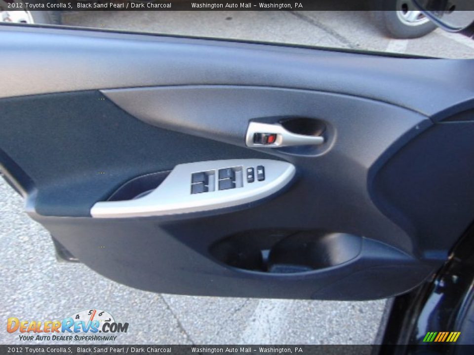 2012 Toyota Corolla S Black Sand Pearl / Dark Charcoal Photo #10