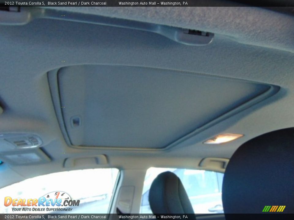 2012 Toyota Corolla S Black Sand Pearl / Dark Charcoal Photo #12
