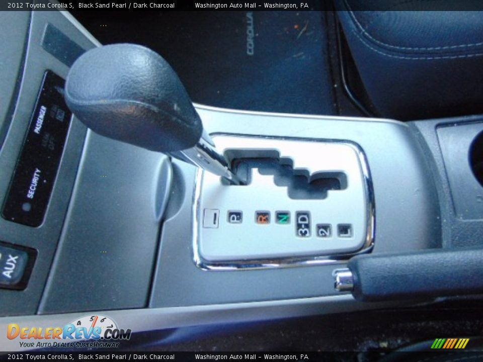 2012 Toyota Corolla S Black Sand Pearl / Dark Charcoal Photo #14