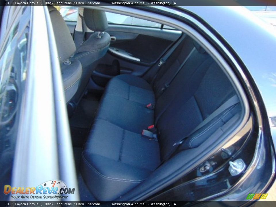 2012 Toyota Corolla S Black Sand Pearl / Dark Charcoal Photo #17