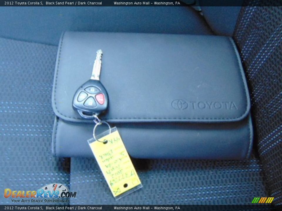 2012 Toyota Corolla S Black Sand Pearl / Dark Charcoal Photo #18