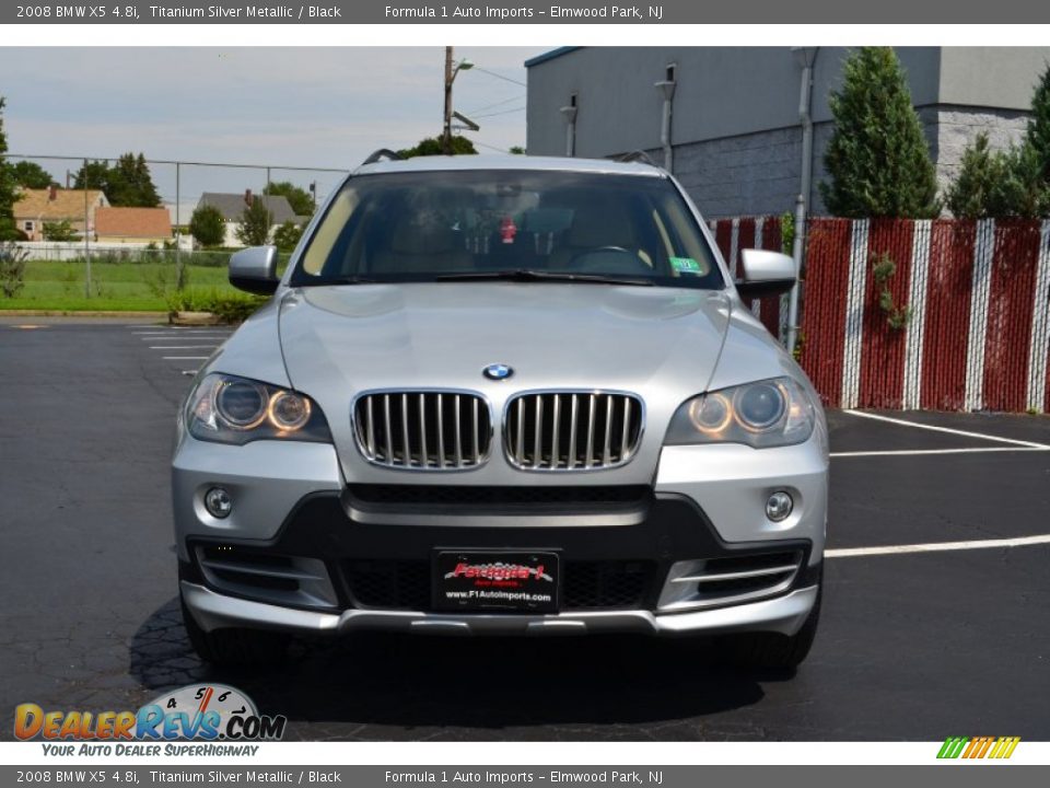 2008 BMW X5 4.8i Titanium Silver Metallic / Black Photo #2