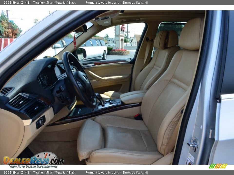 2008 BMW X5 4.8i Titanium Silver Metallic / Black Photo #11
