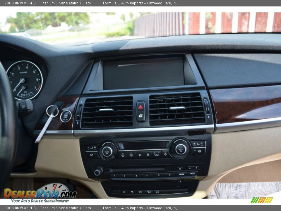 2008 BMW X5 4.8i Titanium Silver Metallic / Black Photo #15